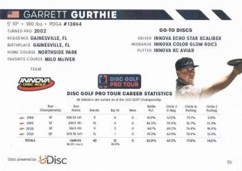 2022 Disc Golf Pro Tour #16 Garrett Gurthie Back